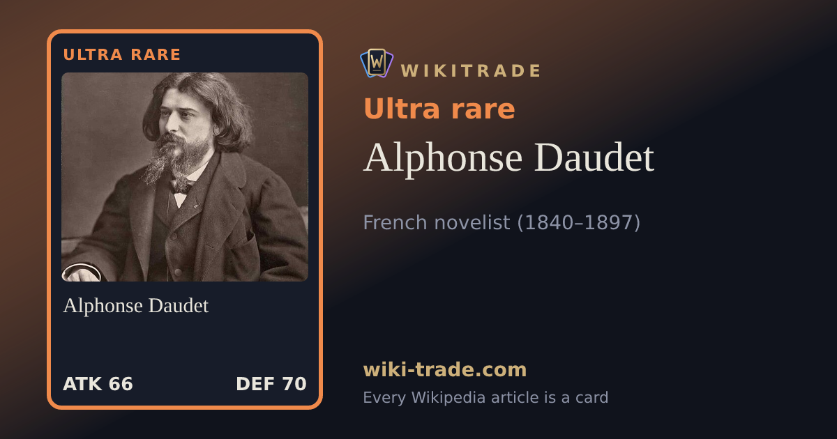 Alphonse Daudet — Ultra rare card
