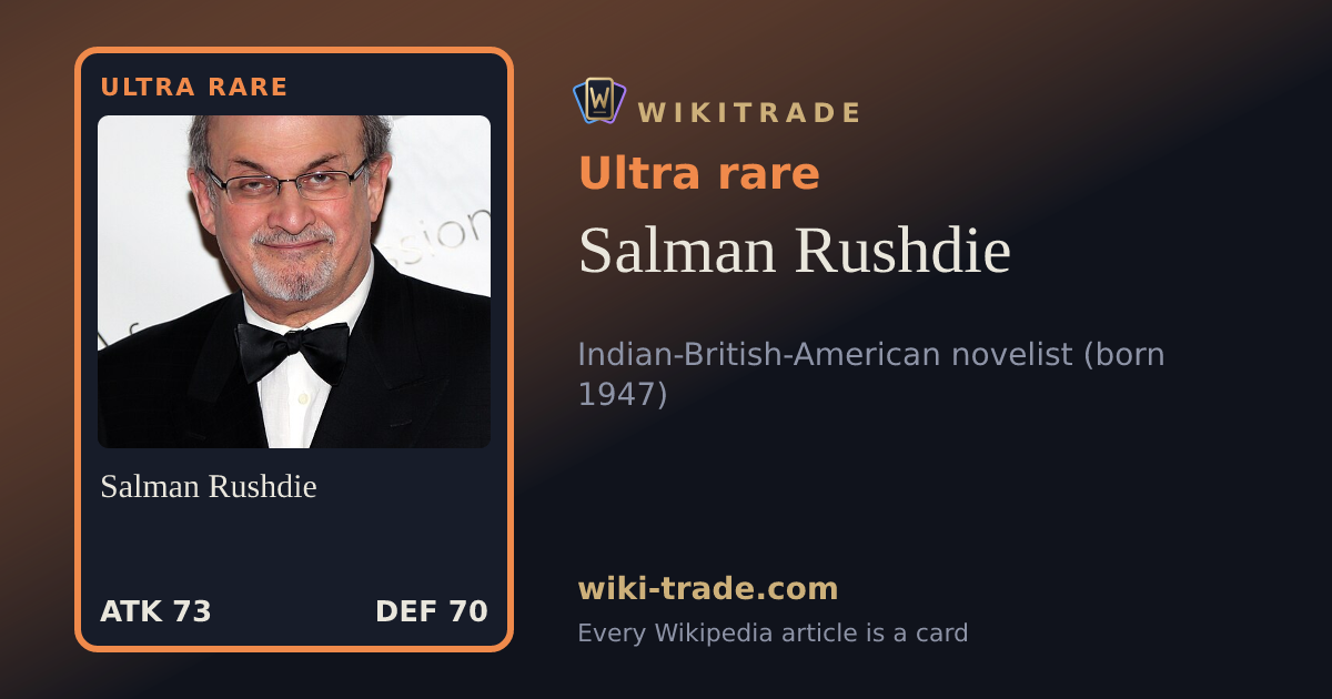 Salman Rushdie — Ultra rare card