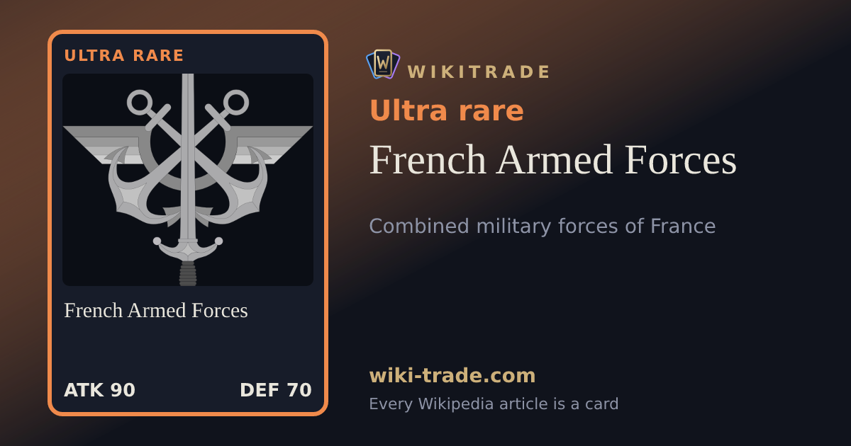 French Armed Forces — Ultra rare card