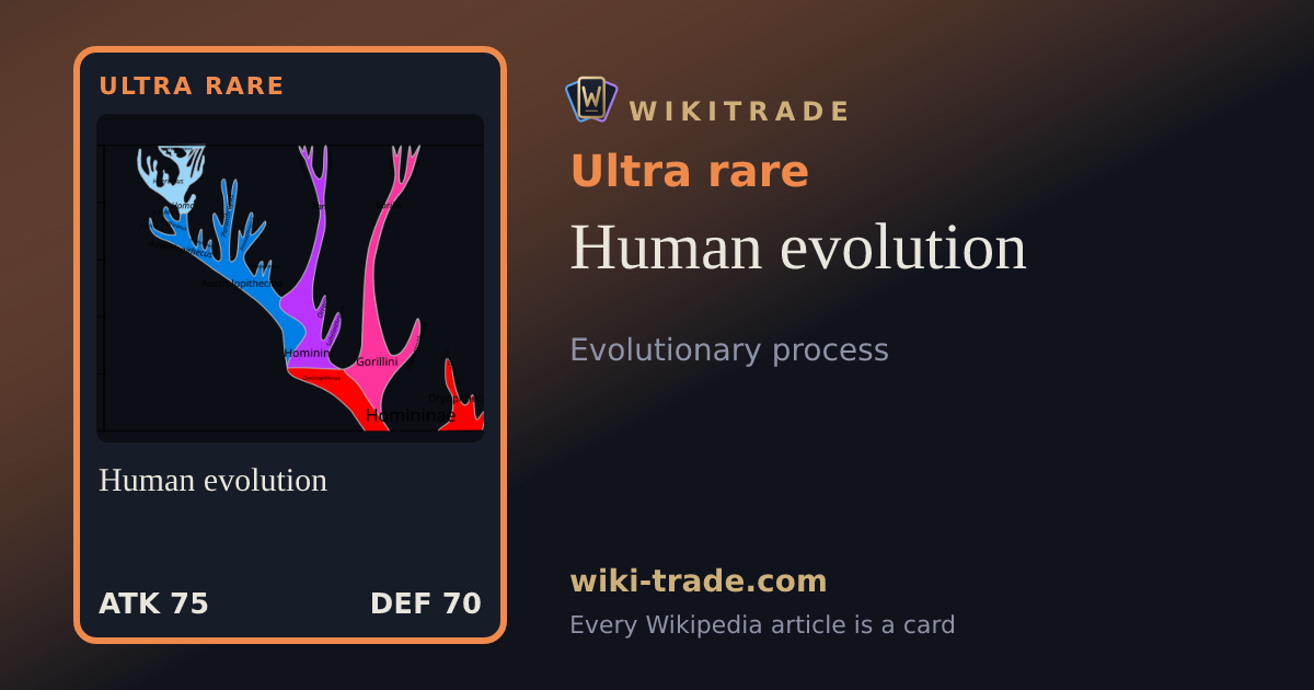 Human evolution — Ultra rare card