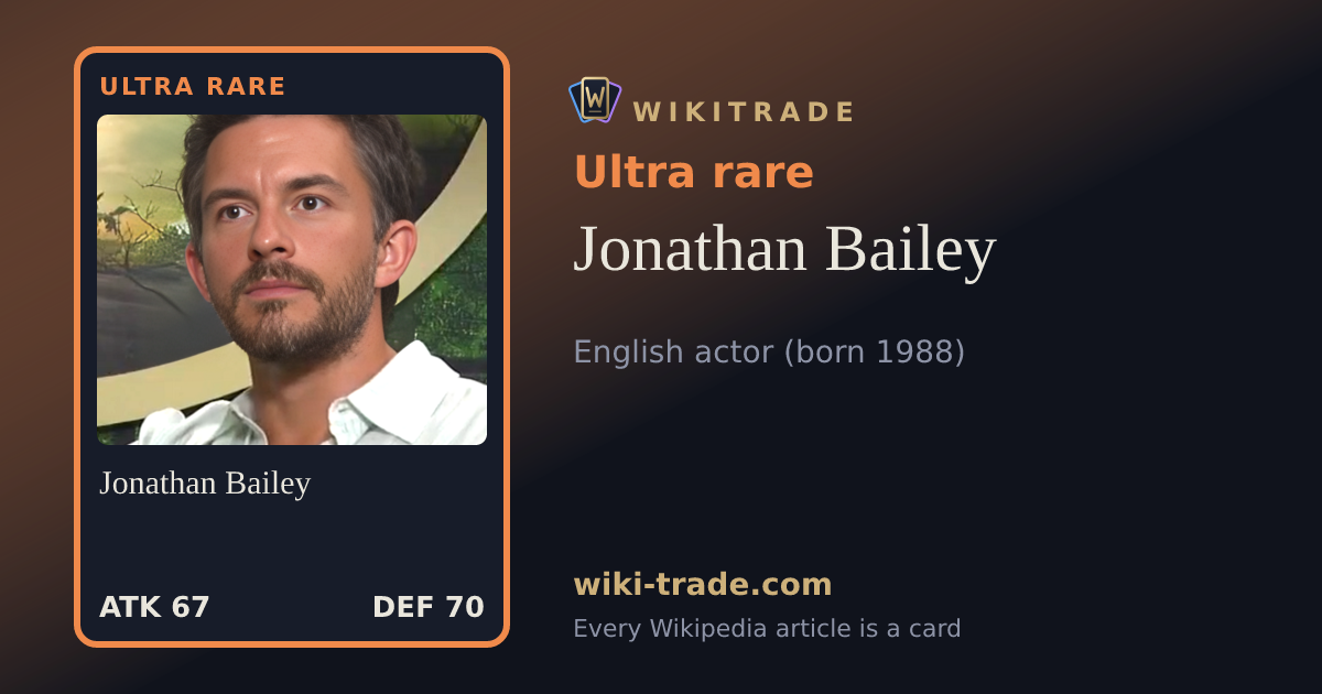 Jonathan Bailey — Ultra rare card