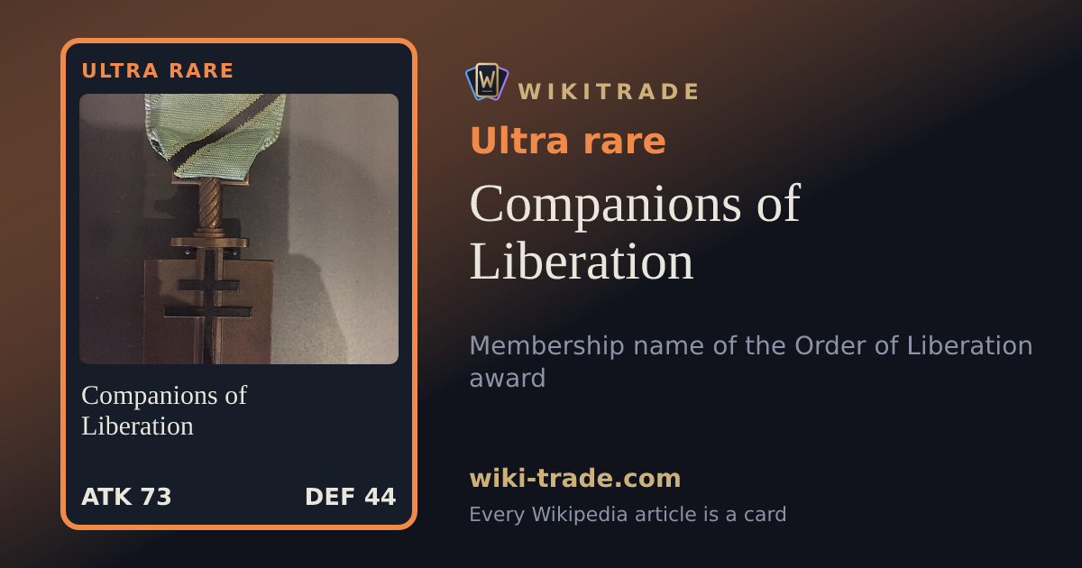 Companions of Liberation — Ultra rare card
