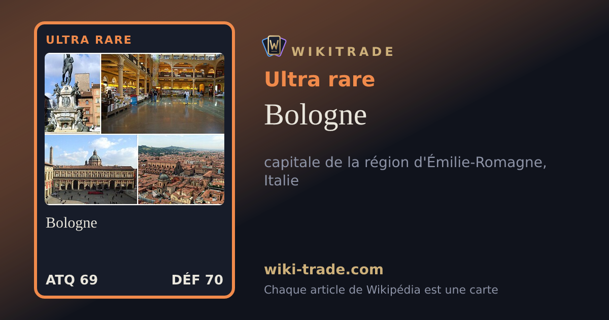 Bologne — carte Ultra rare