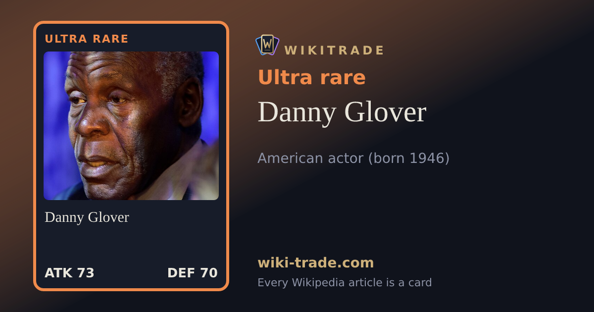 Danny Glover — Ultra rare card