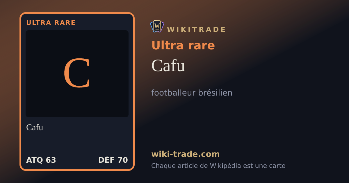 Cafu — carte Ultra rare