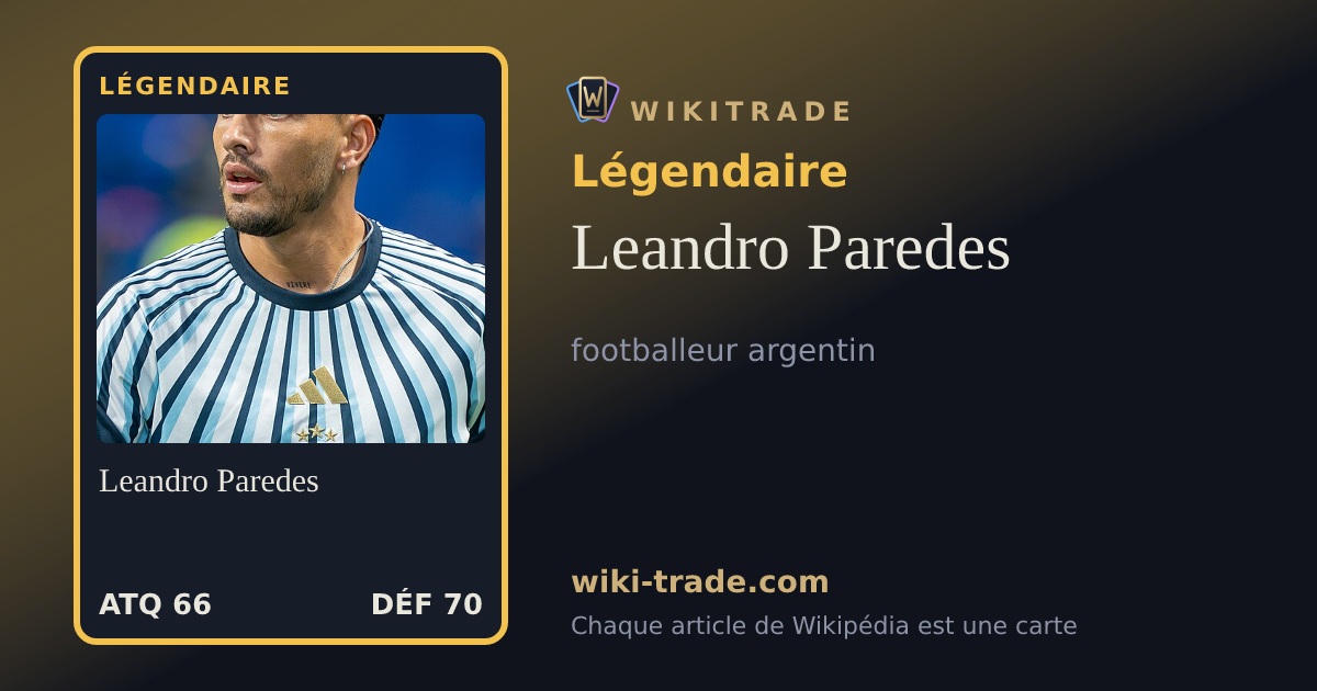 Leandro Paredes — carte Légendaire