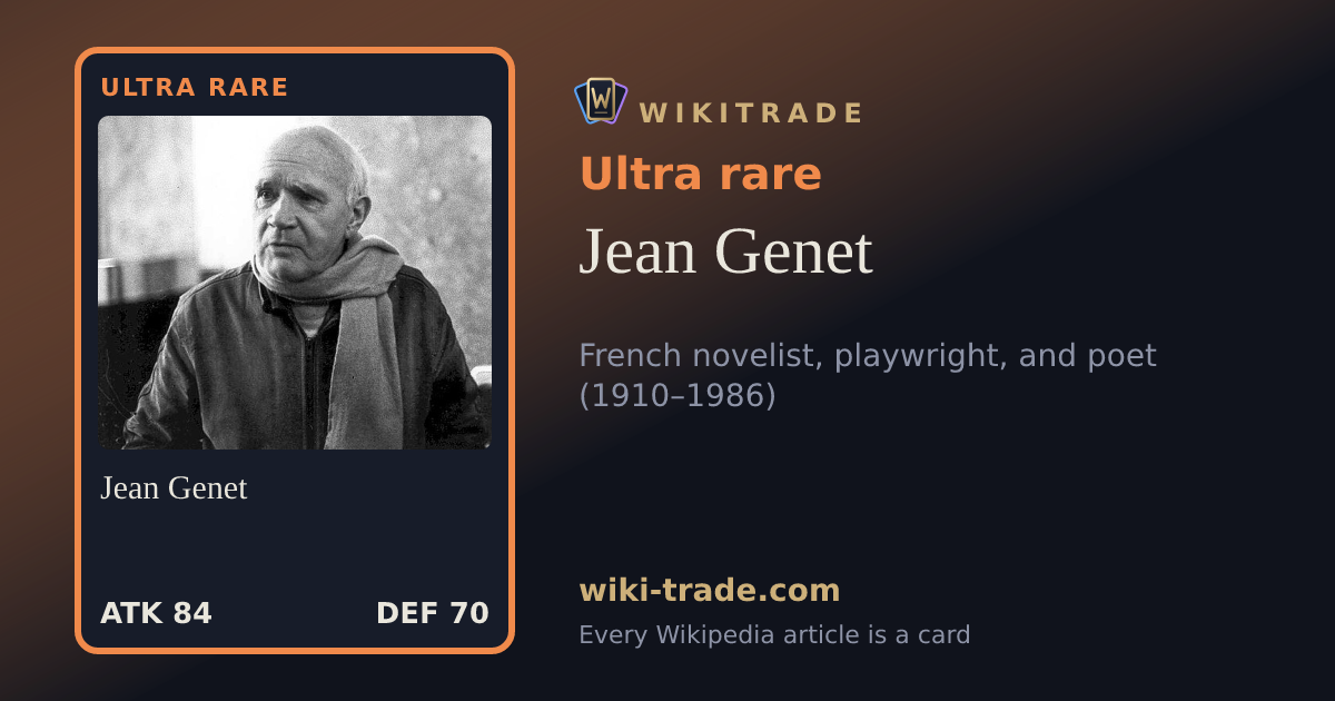 Jean Genet — Ultra rare card