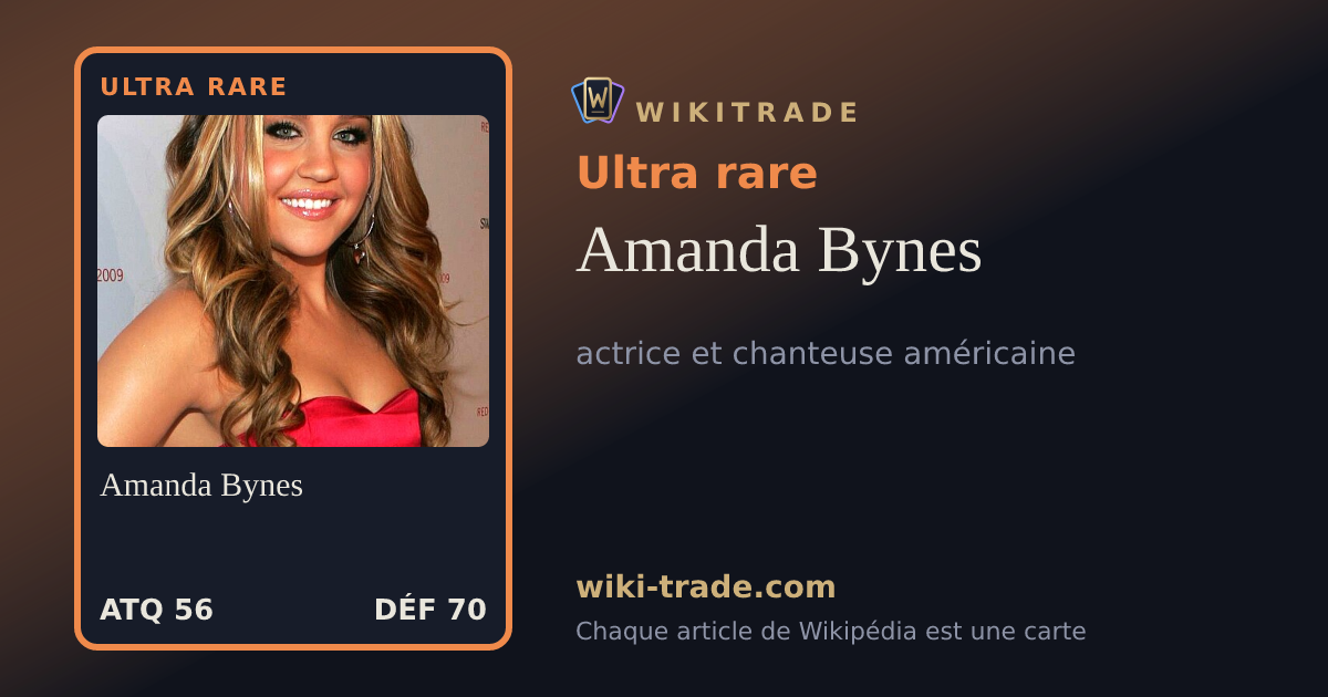 Amanda Bynes — carte Ultra rare