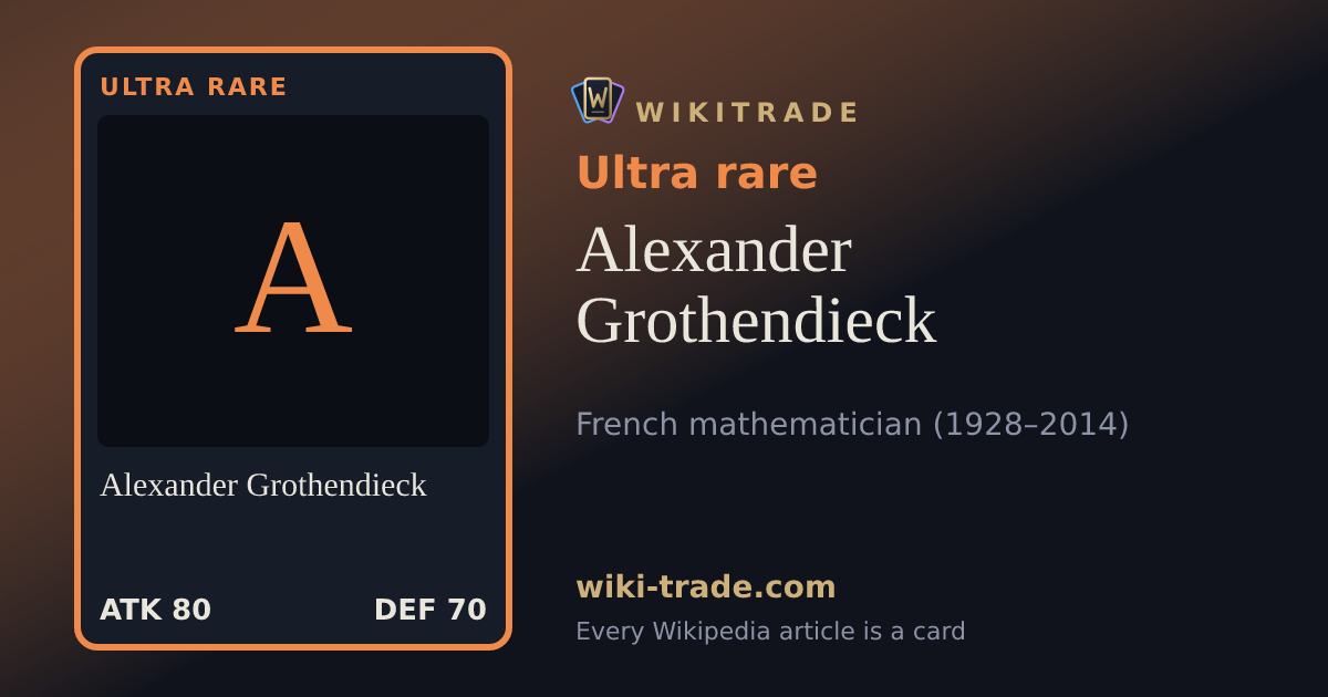 Alexander Grothendieck — Ultra rare card