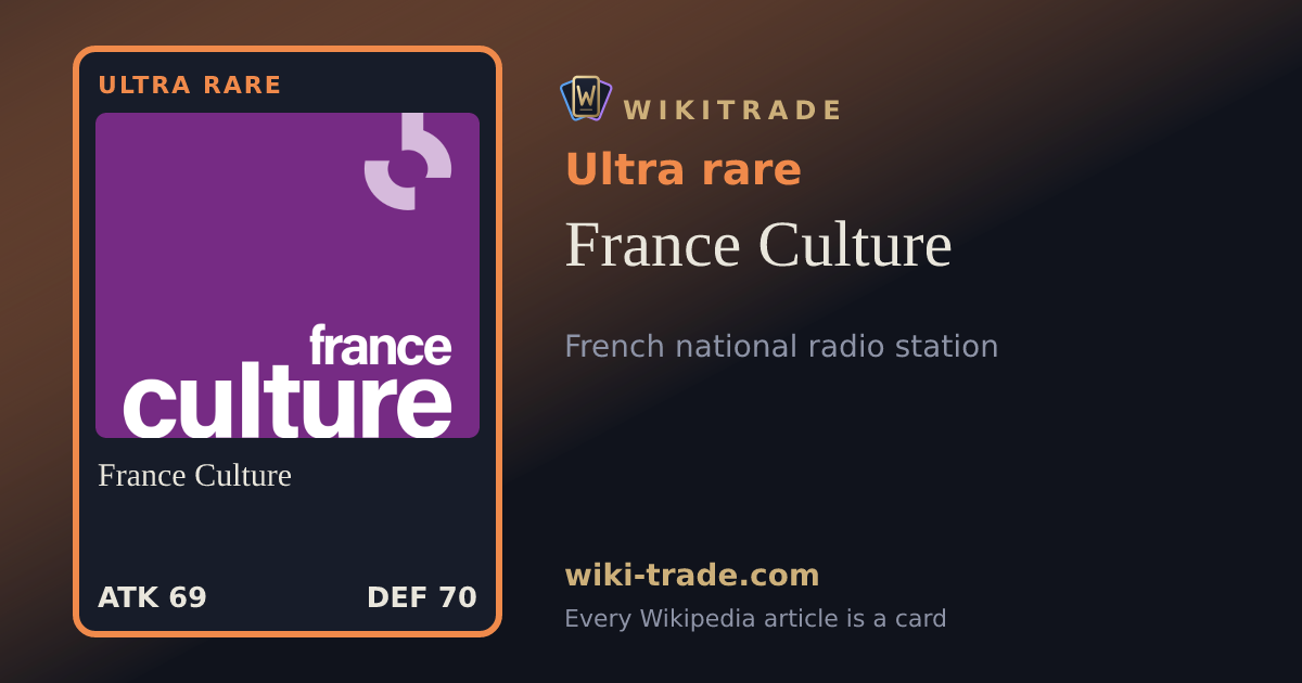 France Culture — Ultra rare card