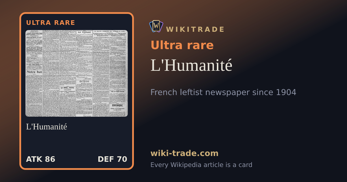 L'Humanité — Ultra rare card