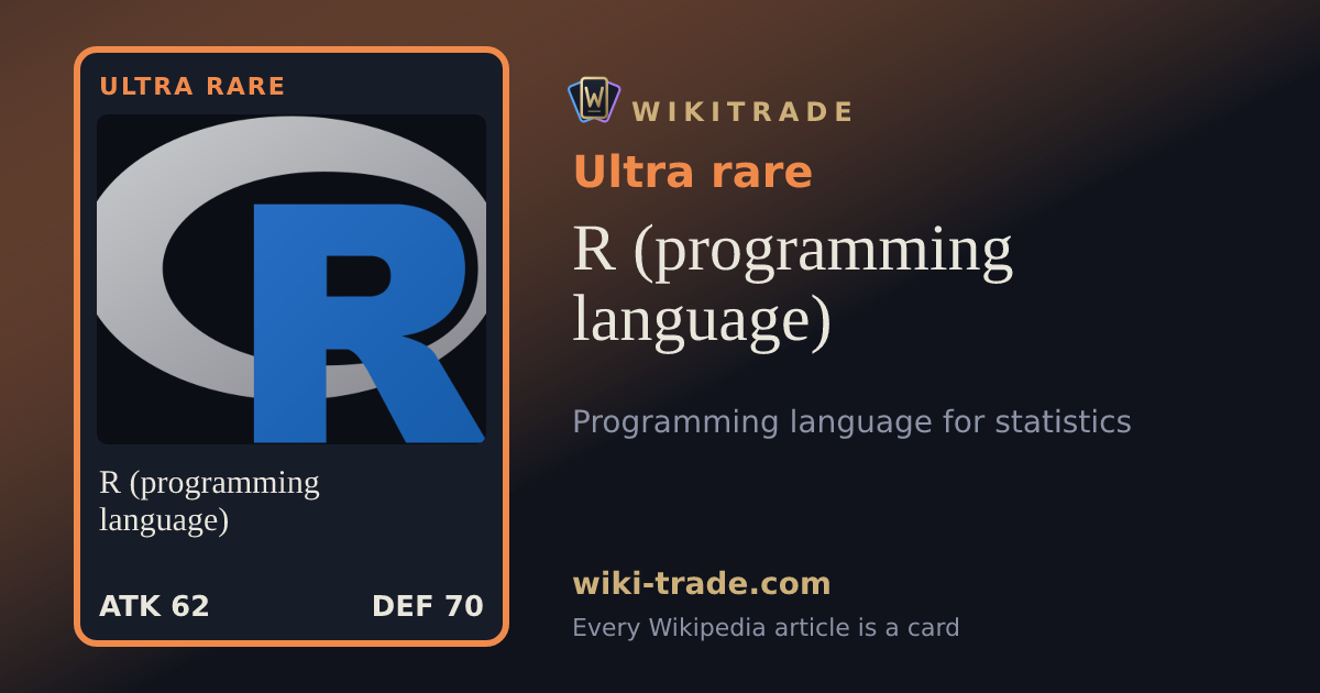 R (programming language) — Ultra rare card