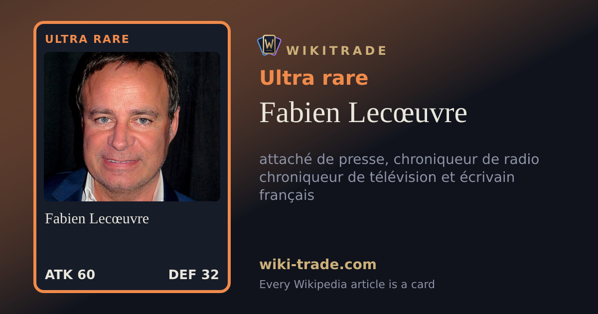 Fabien Lecœuvre — Ultra rare card