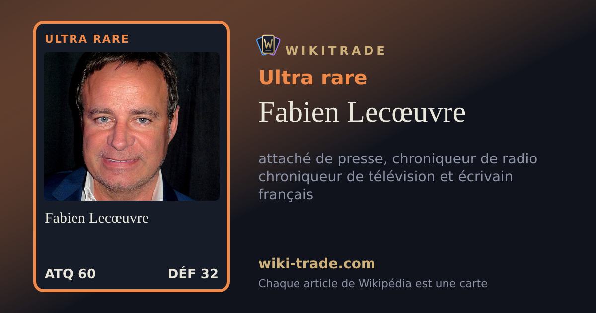Fabien Lecœuvre — carte Ultra rare