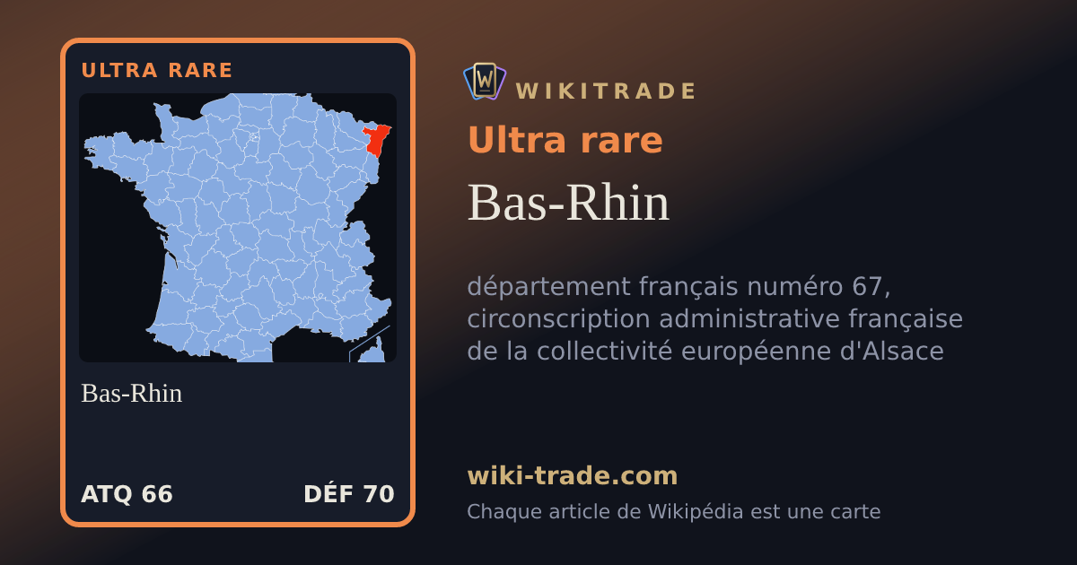 Bas-Rhin — carte Ultra rare