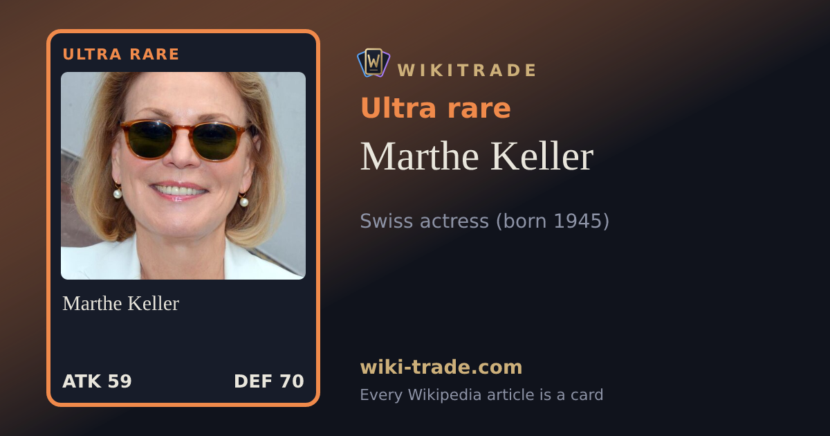 Marthe Keller — Ultra rare card