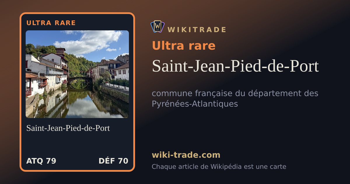 Saint-Jean-Pied-de-Port — carte Ultra rare