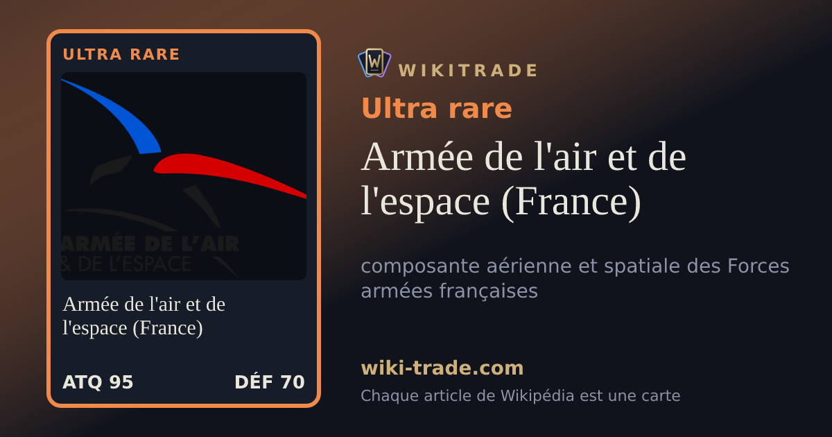 Armée de l'air et de l'espace (France) — carte Ultra rare