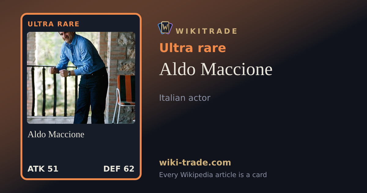 Aldo Maccione — Ultra rare card
