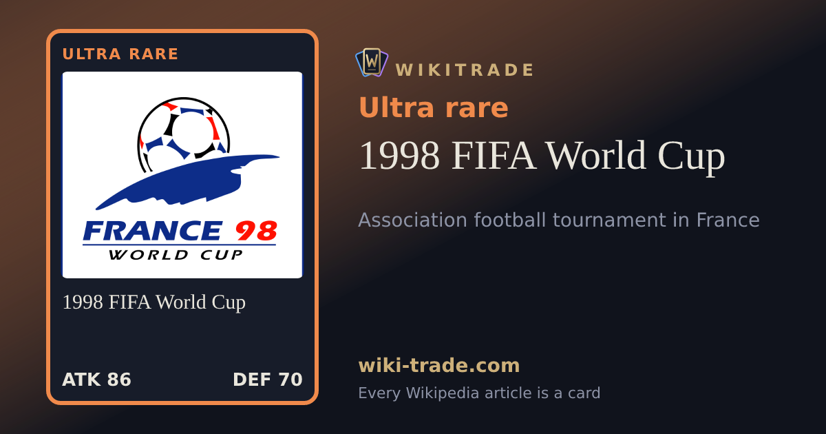 1998 FIFA World Cup — Ultra rare card