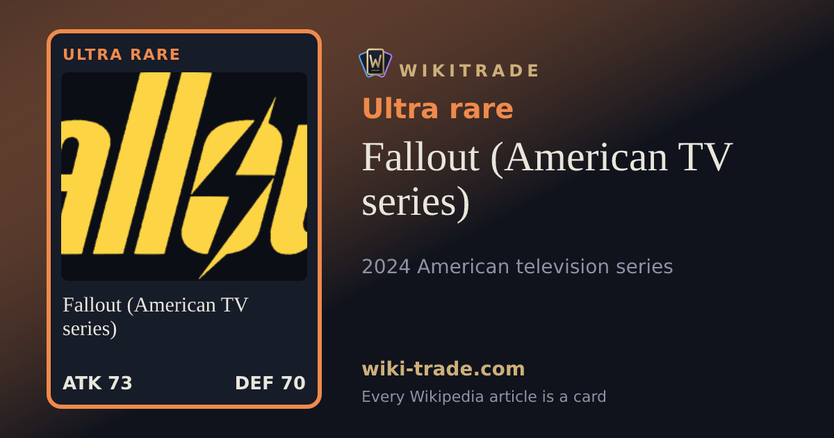Fallout (American TV series) — Ultra rare card