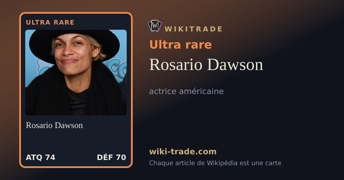Rosario Dawson — carte Ultra rare