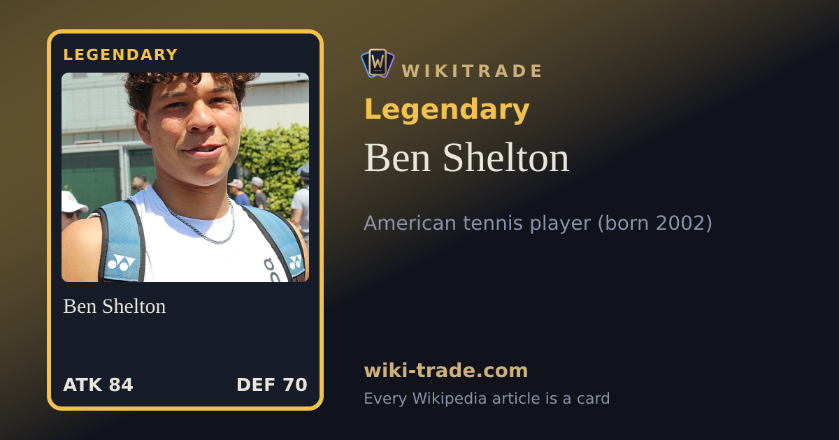 Ben Shelton — Legendary card