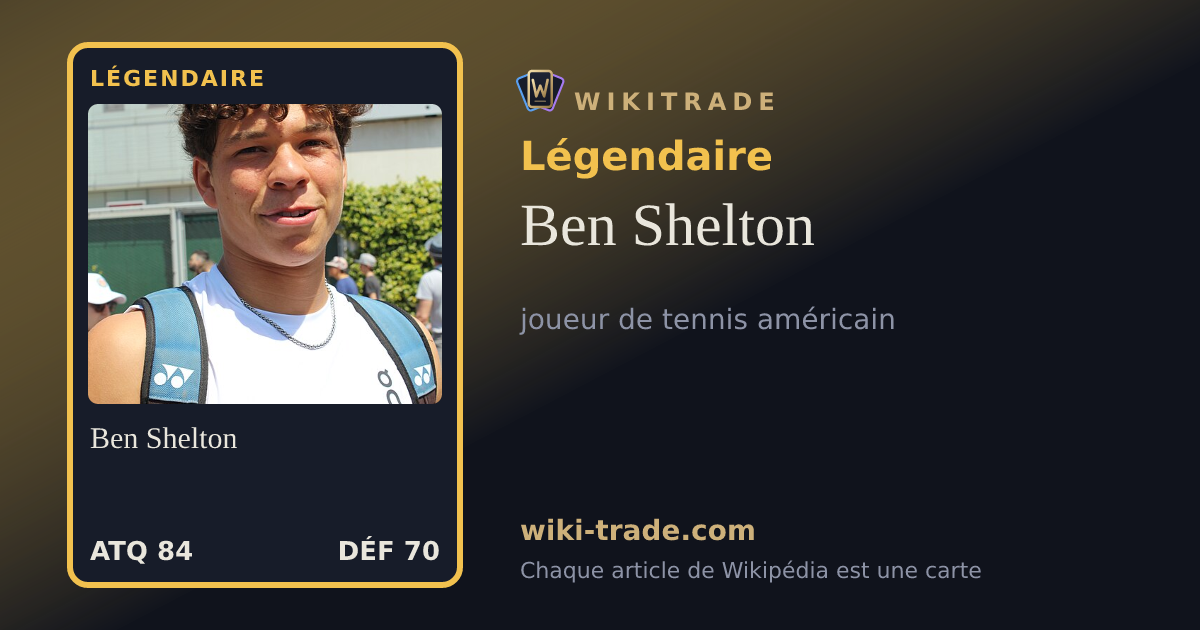 Ben Shelton — carte Légendaire