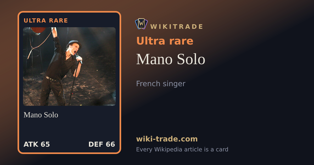 Mano Solo — Ultra rare card