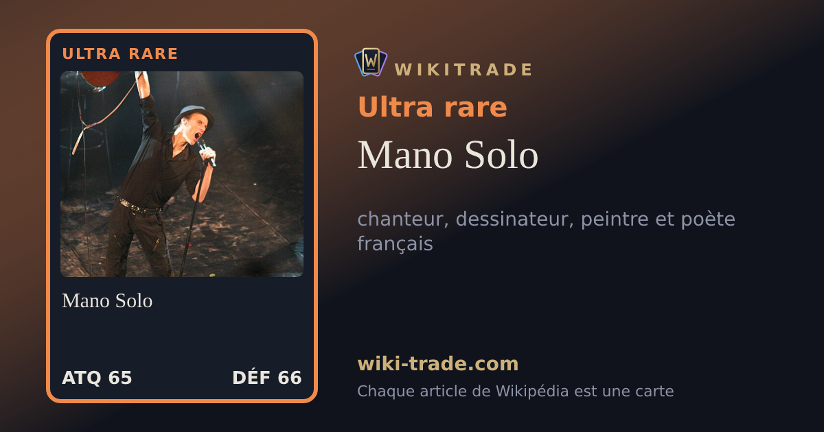 Mano Solo — carte Ultra rare