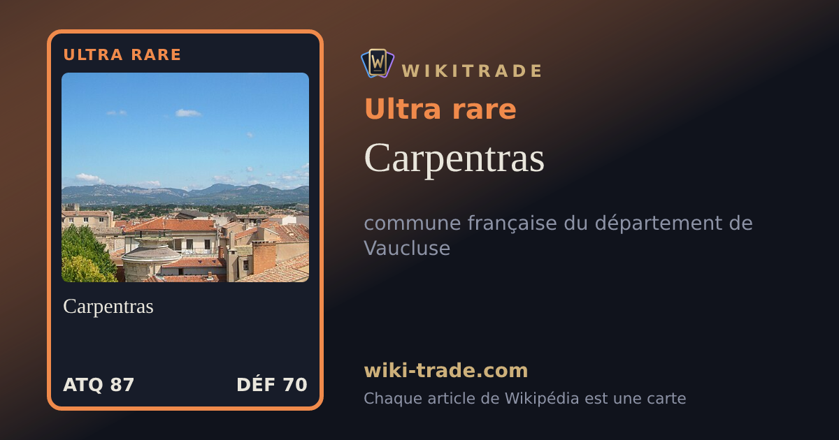 Carpentras — carte Ultra rare