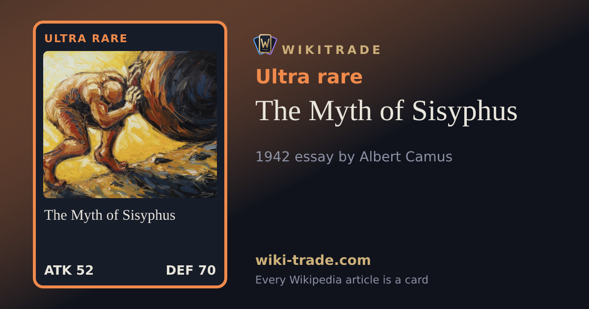 The Myth of Sisyphus — Ultra rare card