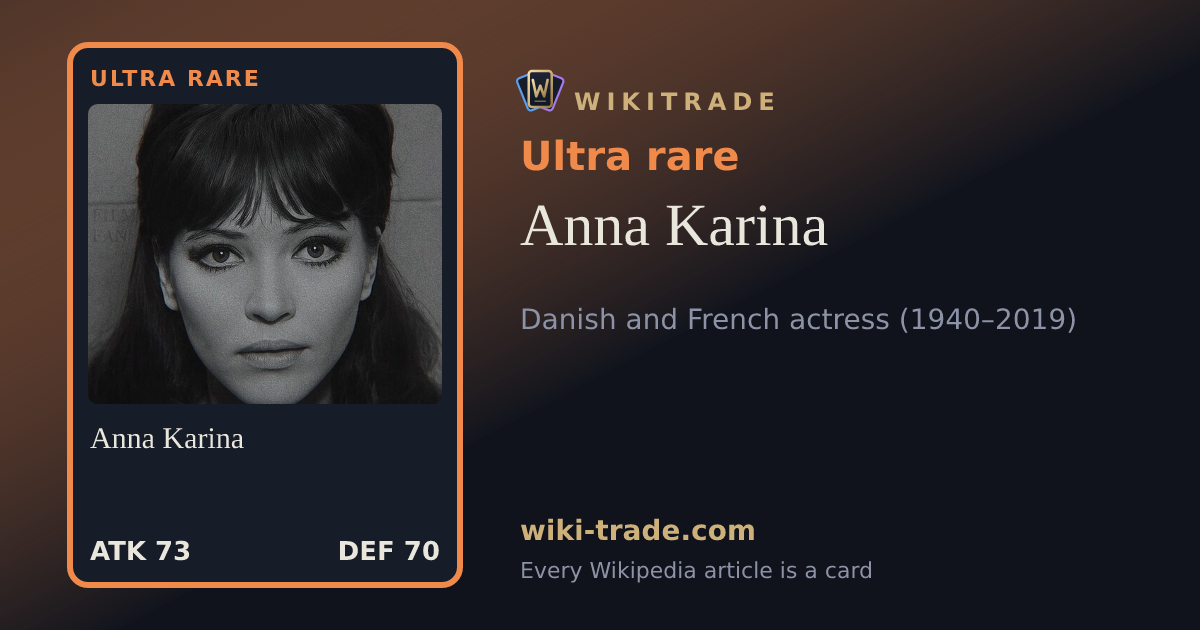 Anna Karina — Ultra rare card
