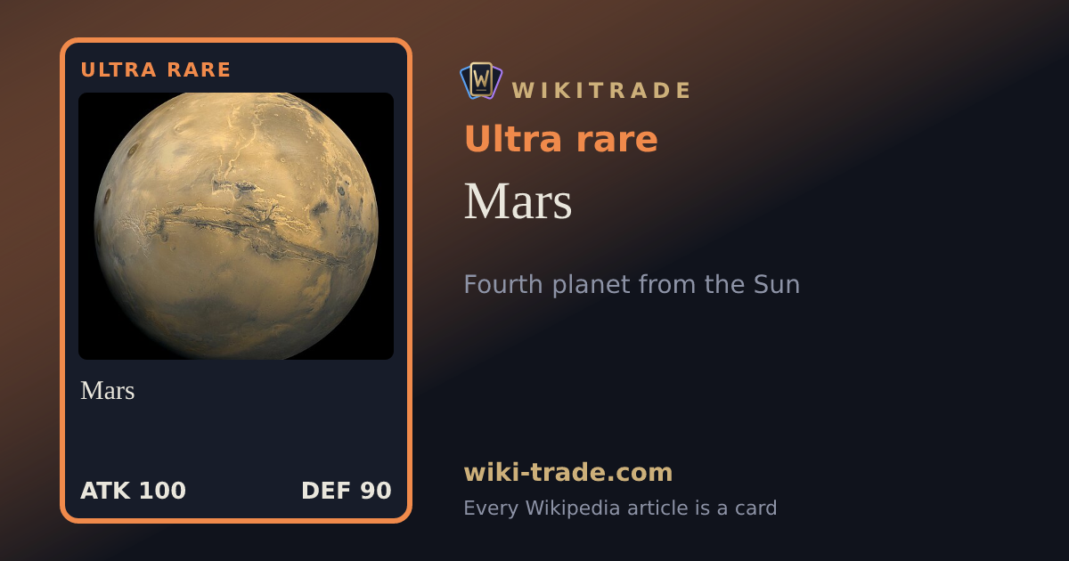 Mars — Ultra rare card
