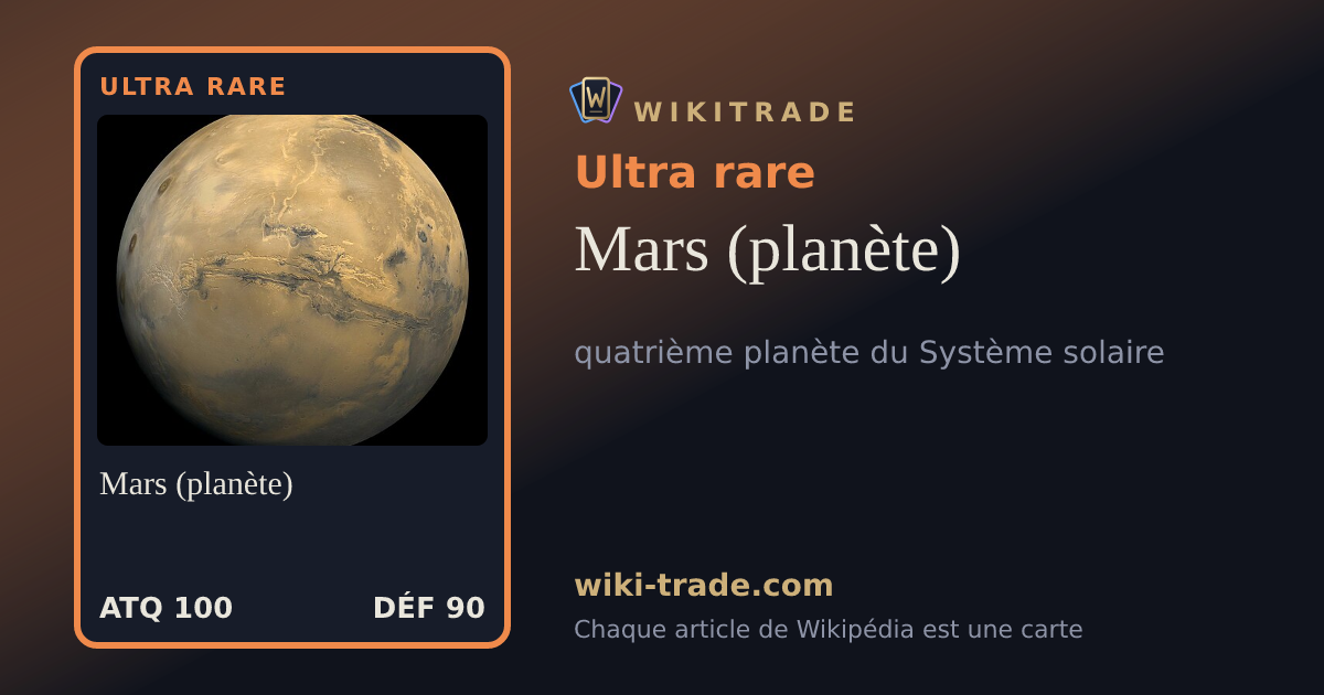 Mars (planète) — carte Ultra rare