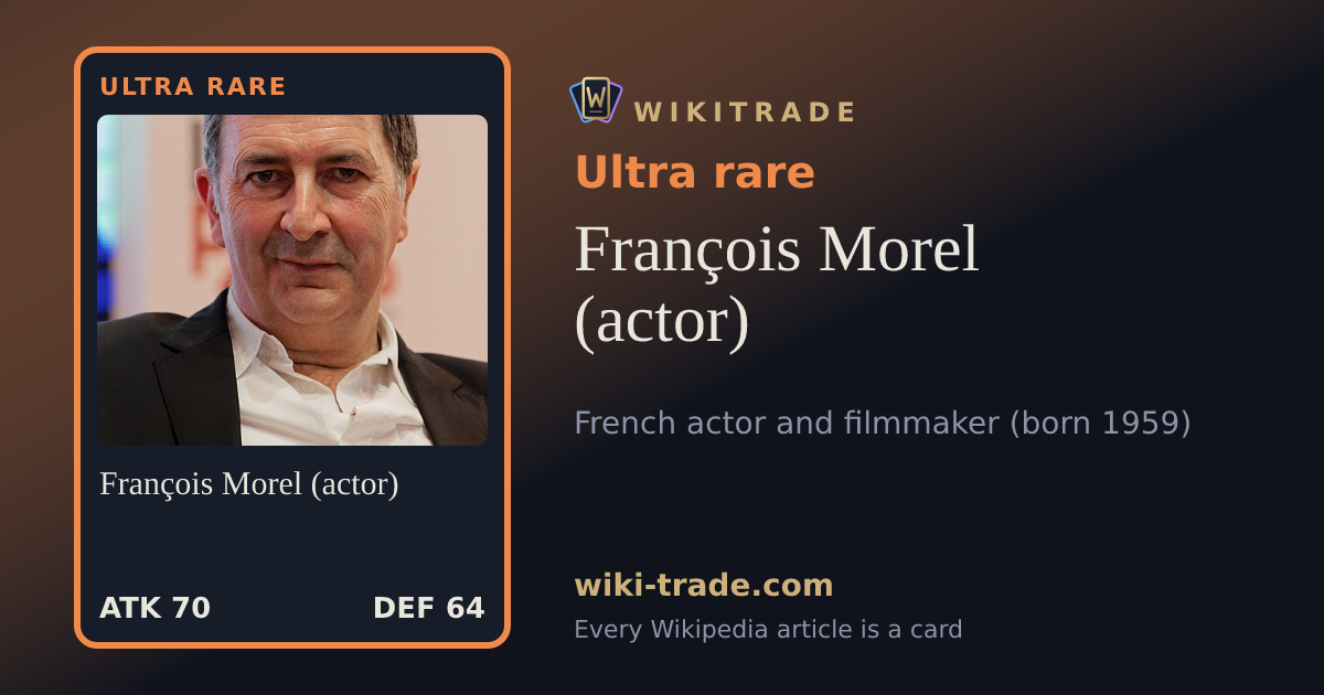 François Morel (actor) — Ultra rare card