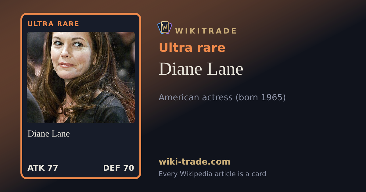 Diane Lane — Ultra rare card