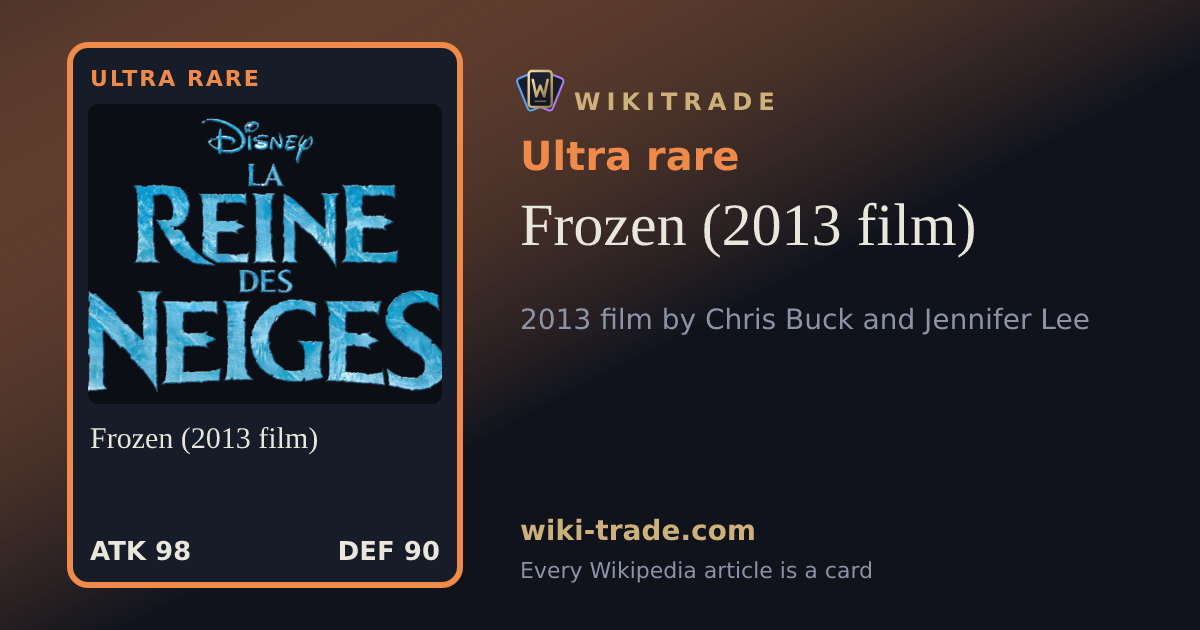 Frozen (2013 film) — Ultra rare card