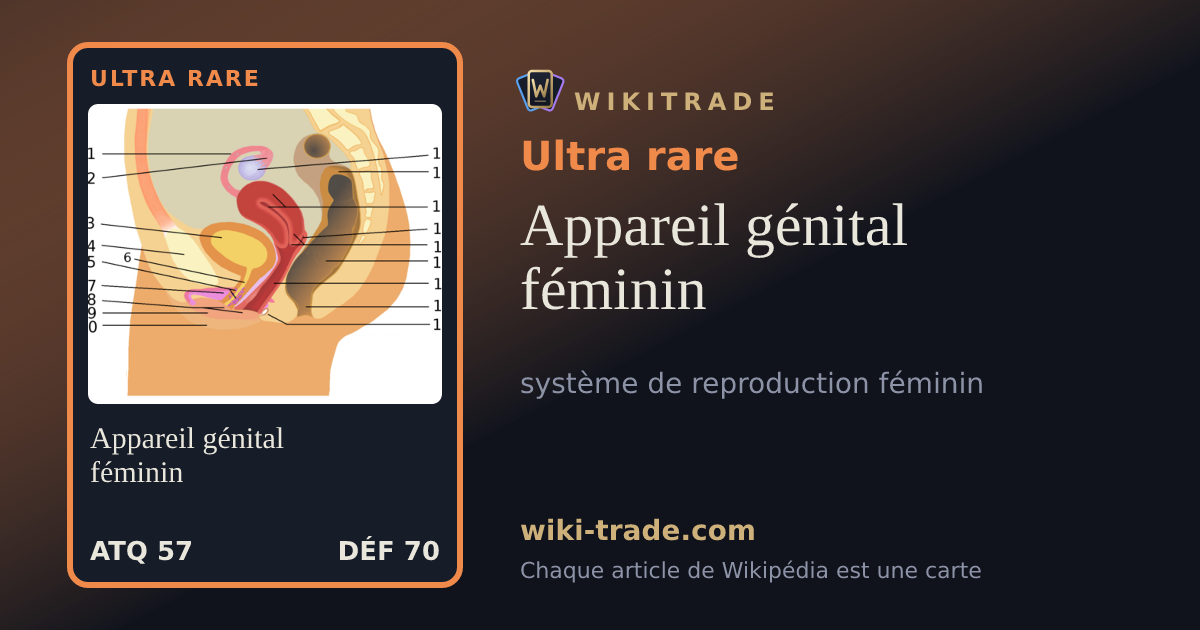 Appareil génital féminin — carte Ultra rare