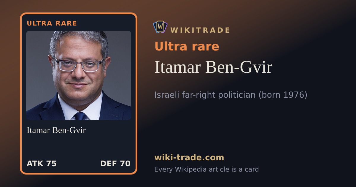 Itamar Ben-Gvir — Ultra rare card