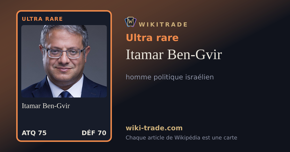Itamar Ben-Gvir — carte Ultra rare