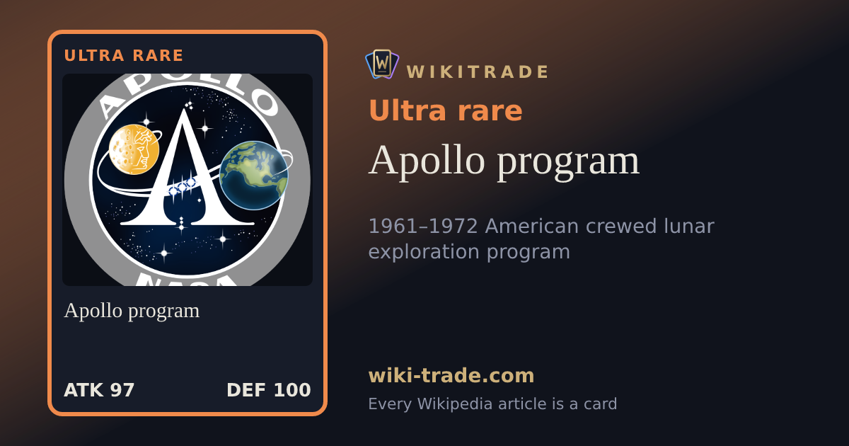 Apollo program — Ultra rare card