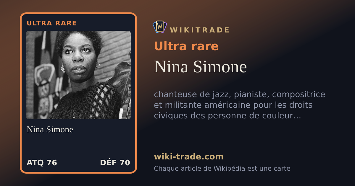 Nina Simone — carte Ultra rare