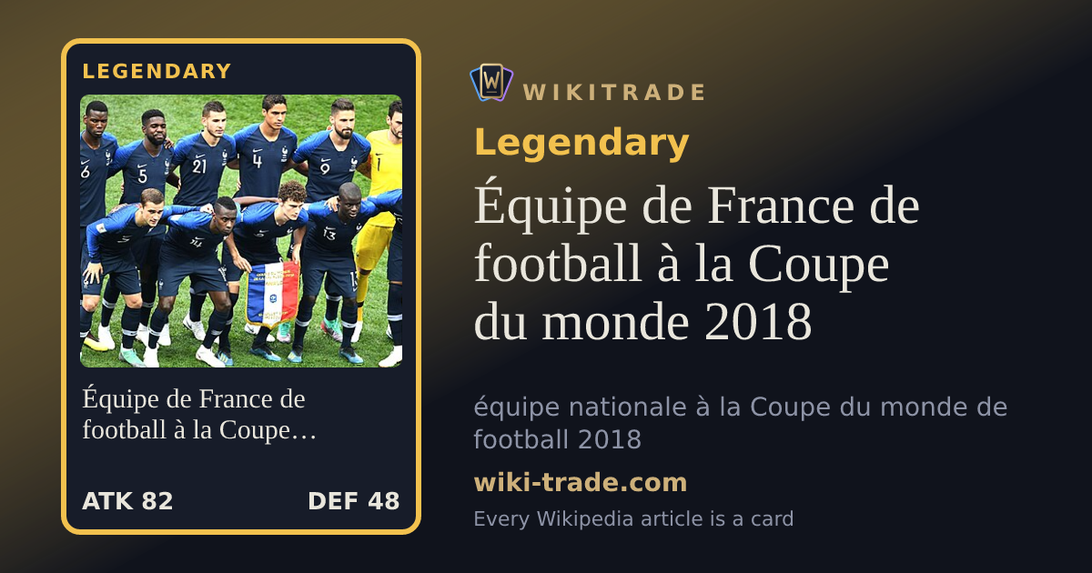 Équipe de France de football à la Coupe du monde 2018 — Legendary card