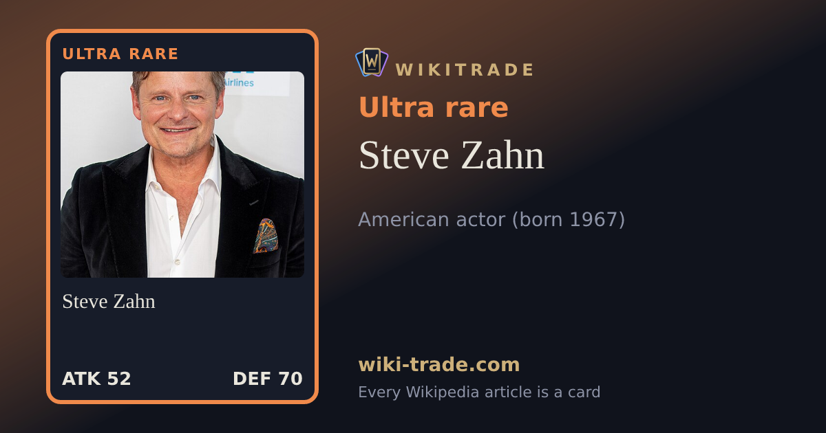 Steve Zahn — Ultra rare card