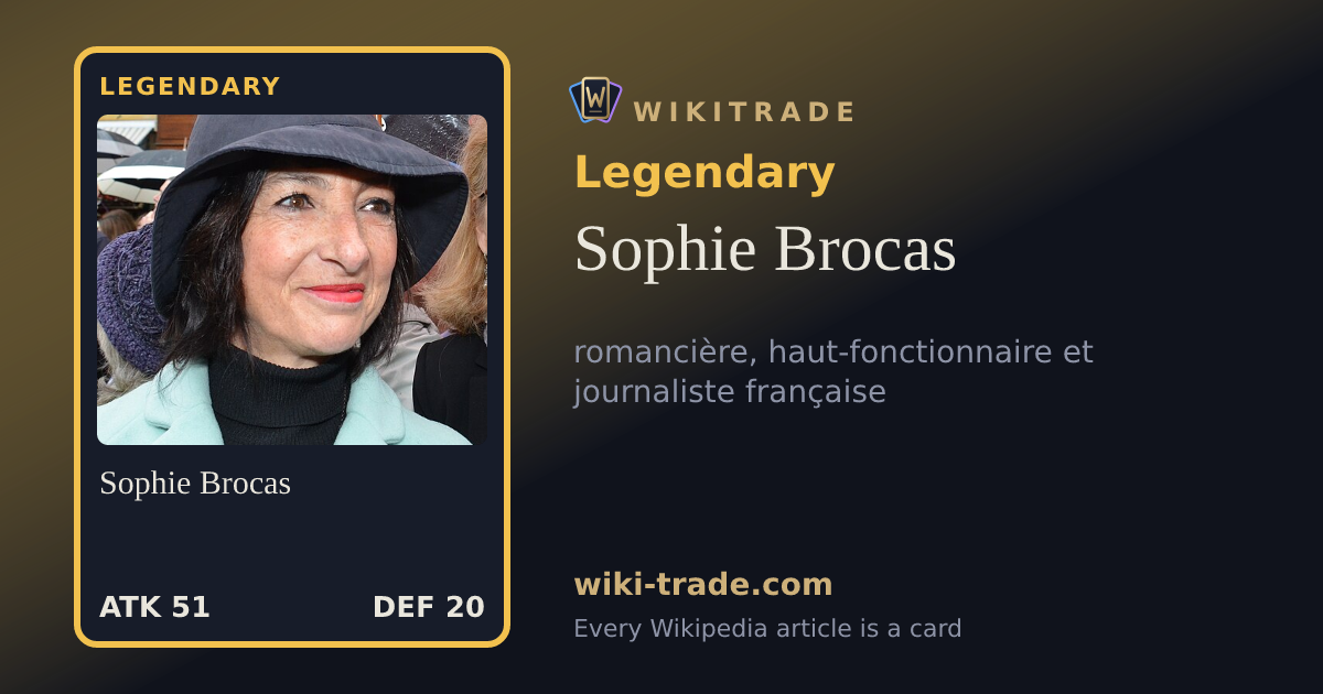 Sophie Brocas — Legendary card
