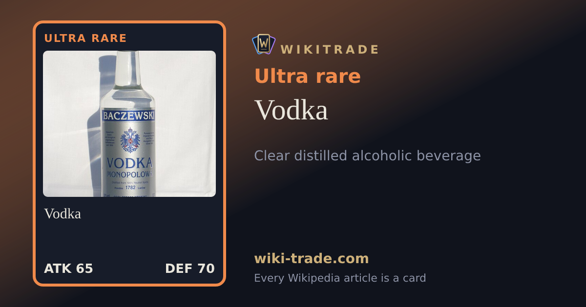 Vodka — Ultra rare card