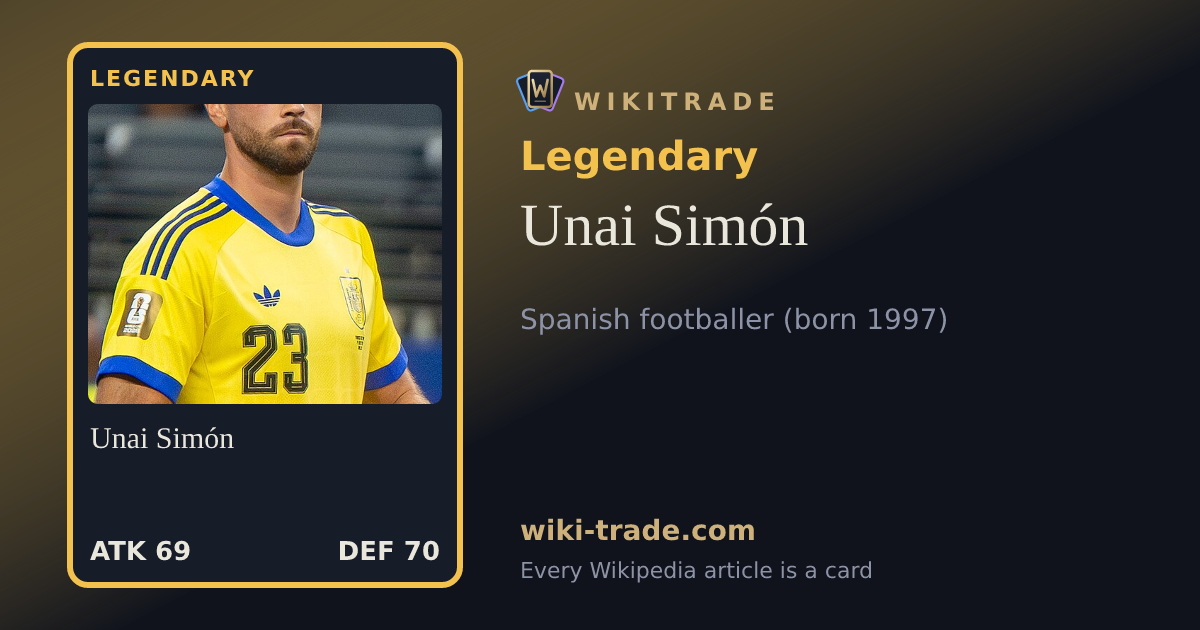 Unai Simón — Legendary card