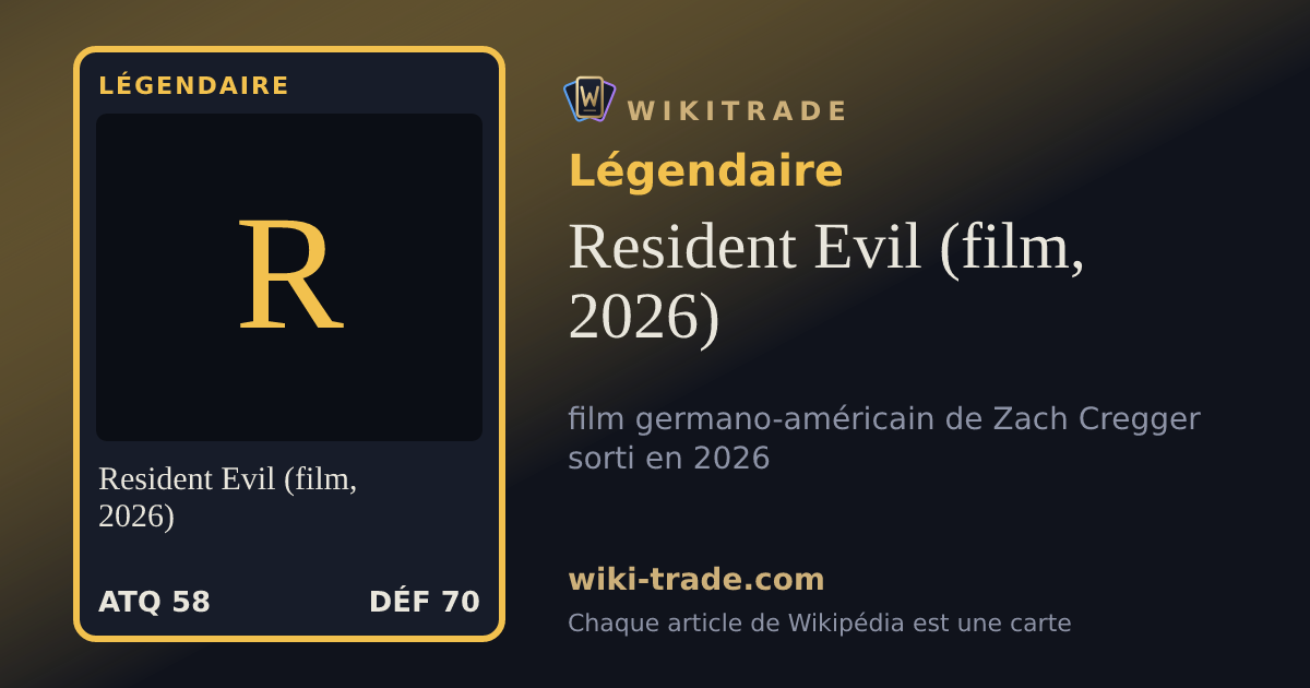 Resident Evil (film, 2026) — carte Légendaire