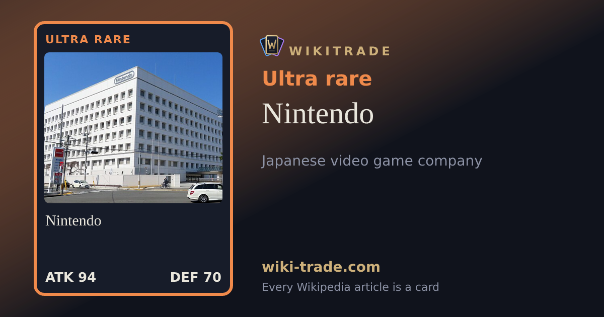 Nintendo — Ultra rare card